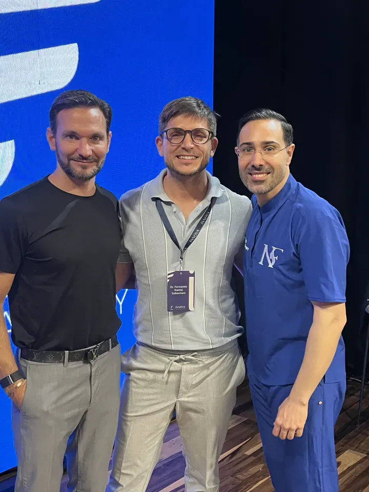 Con el Dr. Felice y el Dr. Nabil Fakih, FACEXPERT 2025